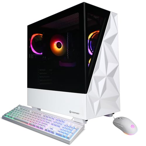 CyberPowerPC Gamer Xtreme VR Gaming PC, Intel Core i7-14700F 2.1GHz, GeForce RTX 5060 Ti 16GB, 16GB DDR5, 1TB PCIe 4.0 SSD, WiFi Ready & Windows 11 Home (GXiVR8040A17)