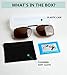 Eyekepper Large Clip On Sunglasses With Spring Draw Bar Polarized Brown Lens 2 1/4 1/2\