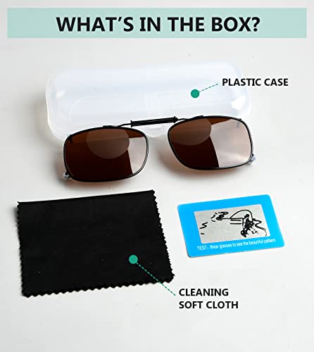 Image of Eyekepper Clip on Sunglasses Over Eyeglasses, 57 * 39MM