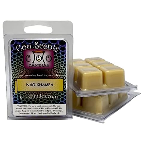 3 Pack Soy Blend Coo Candles Wickless Candle Bar Wax Melts - Nag Champa (3) Cover