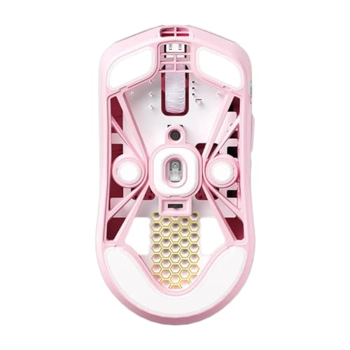 Image of Lamzu MAYA X Gaming Mouse, Light Pink, Amazon Exclusive, 1 Set of Sole Additional Edition, 8K Dongle Included
