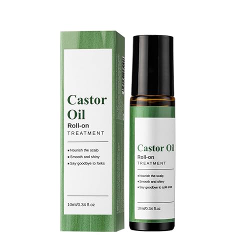 2 Piezas Aceite De Ricino En Roll-on Sérum De Romero Roll On Aceite De Esencia Natural De Ricino Roll On Roll-on Ace-ite De Ricino Suero Ligero Para El Cuidado Diario Del Cuero Cabelludo 10ml