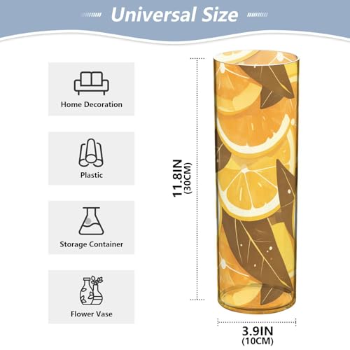 Vase de table Chic Lemons 30 cm petit format léger pour fleurs