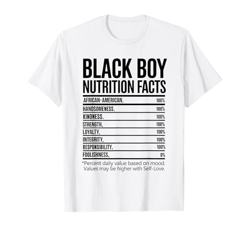 Black History Month Nutrición Orgullo africano Melanina Niño Hombres Camiseta