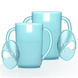 Harrington Baby No Squeeze Pouch Holder 2 Pack - Mess-Free Self-Feeding for Toddlers & Babies, Easy Grip Handles, Squeeze-Proof, Anti-Spill, Lightweight, Fits All Pouches & Juice Boxes