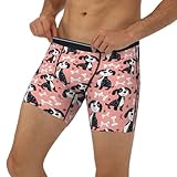 Coupe étendue et anti-friction : la longueur de jambe plus longue empêche la friction à l'intérieur de la cuisse et améliore le confort pendant les mouvements. Une option solide pour les shorts de compression pour homme, les sous-vêtements de sport mignons noirs et blancs pour hommes, ou les besoins de sous-vêtements pour homme tout au long de la journée