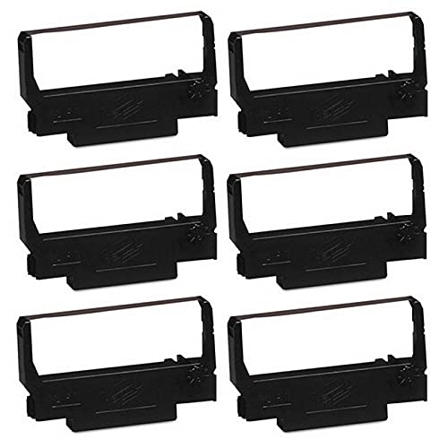 SuppliesMAX Compatible Replacement for Bixolon SRP-275/275II Black P.O.S. Printer Ribbons (6/PK) (RRC-201B)