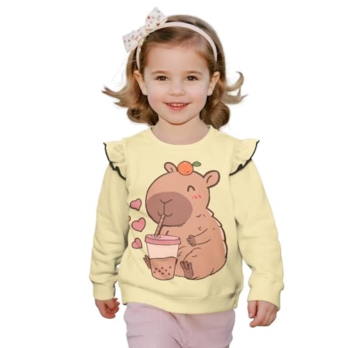 Long Sleeve Shirts for Girls Fall Sweatshirts Winter Clothes Age 1-8