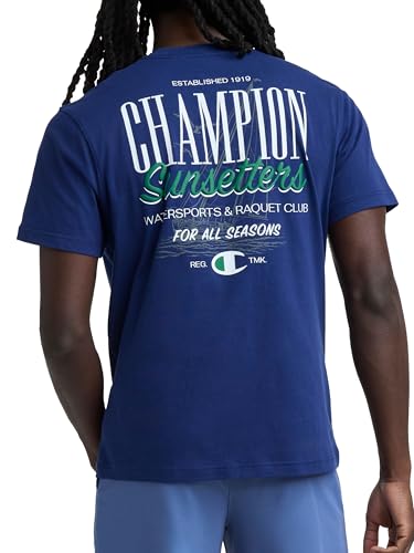 Image of Champion Men's Classic Graphic Short Sleeve T-Shirt, Standard Fit, Champion Club Graphics