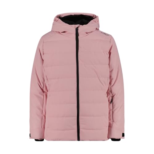 Chaqueta impermeable CMP Kid G Jacket rosa con capucha fija protectora