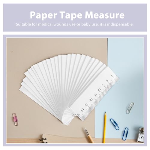 Cinta métrica desechable de papel 1 metro 100 piezas miniatura 3