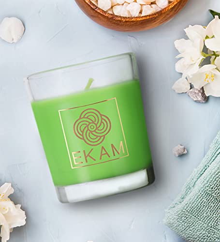 Image of EKAM Jasmine Scented Votive Candle - 40 Grams Each - 10 Hours Burn Time - Ideal for Diwali, Home Decor & Gifting