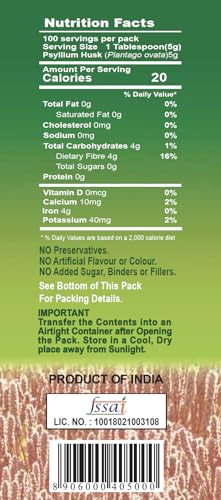 Image of Sat Isabgol - Pure Psyllium Husk Hiran Brand 500g (Pack Of 2)