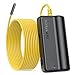 Wireless Endoscope,DEPSTECH Upgrade 5.0MP HD WiFi Borescope, 16 inch Focal Distance, Semi-Rigid Snake Inspection Camera with 2600 mAh Battery for iOS & Android Smart Phone & Tablets-16.5Ft