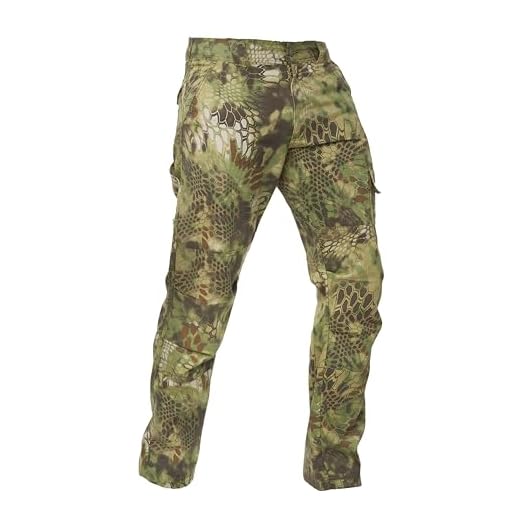 Kryptek Pantalón Stalker para Hombre, pantalón de Caza de Camuflaje sigiloso con Rodillas reforzadas y Pantalones de Asiento