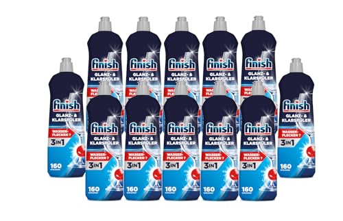Finish Glanz- & Klarspüler – Für strahlendes und trockeneres Geschirr ohne Wasserflecken – Megapack mit 12 x 800 ml