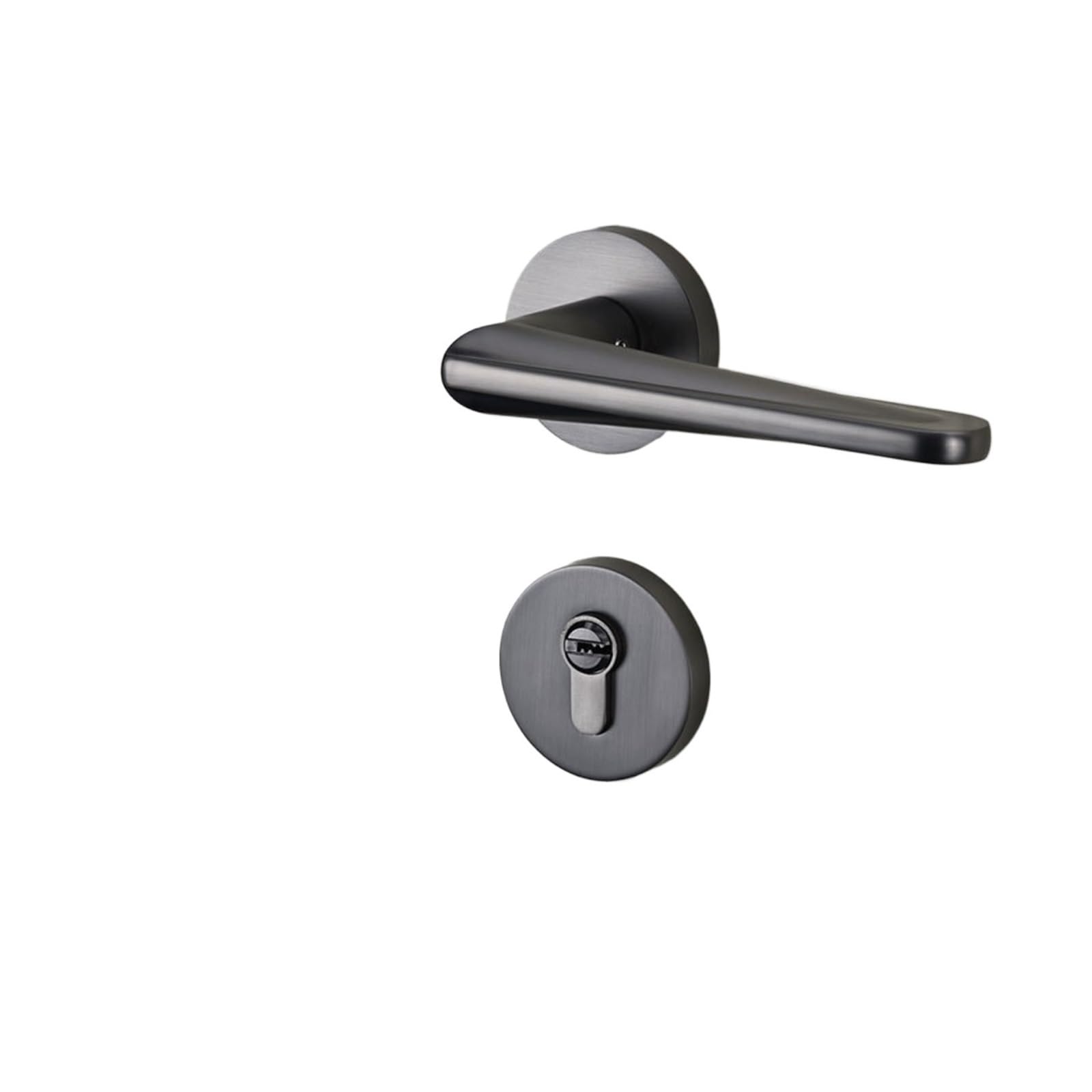 Poignée de porte de chambre à coucher gris mat pour suite parentale