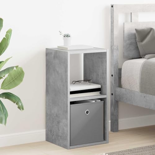 Table d'appoint de chambre étroite gris béton pour salon moderne Lot de 2 - 5