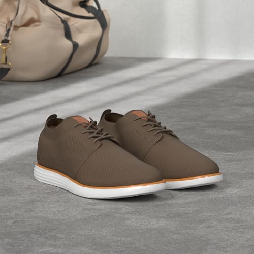 Bruno Marc Men's KnitFlex Breeze Mesh Sneakers Oxfords Lace-Up Lightweight Casual Walking Shoes