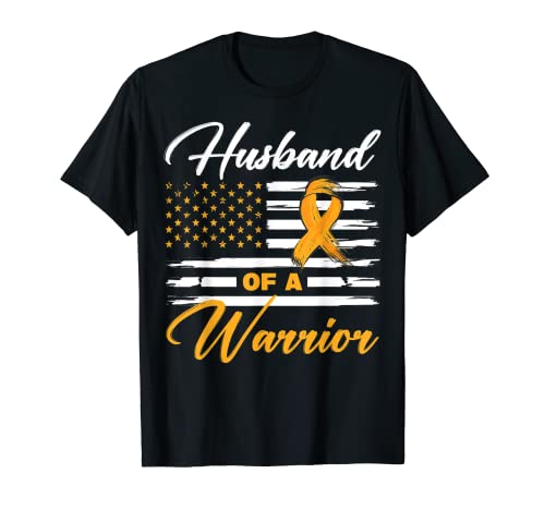 Husband Of A Warrior USA Flag Appendix Cancer Awareness Camiseta