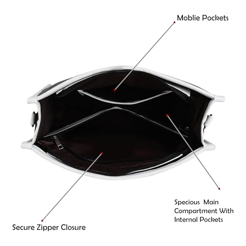 Image of ProArch Leather Core Strip Purse for Women Shoulder Bag for Women and Girls | Anti-Theft Pocket Slick Flap | Backpack Handbag