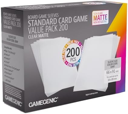 Gamegenic Matte Sleeves Standard Card Game-Size Value Pack 200 image 5