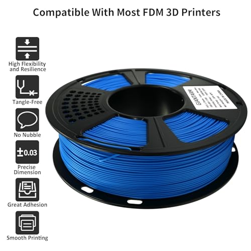 Image of GAINTARM 3D Printer Filament,Blue PLA Filament 1.75mm,Neatly Wound 3D Printing Filament,1kg Spool (2.2lbs),Dimensional Accuracy + /- 0.02 mm, Fit Most FDM 3D Printers