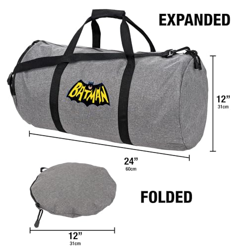 Batman 1966 TV Series Logo Lightweight Duffel Bag for Sports and Gym Packable for Travel3
