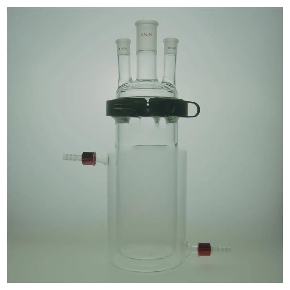 Reattore a camicia tre con morsetto in PTFE di facile apertura 5000 ml Attrezzature da laboratorio