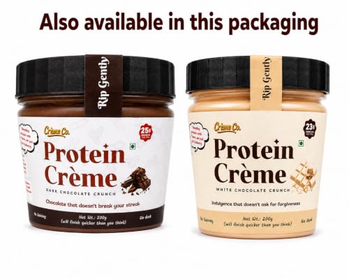 Image of CREME CO. Chocolate Lovers Duo - Dark & White Chocolate Protein Creme Combo (2 X 200G)