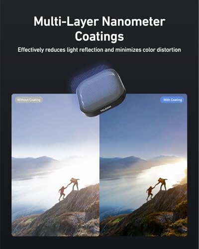 Image of TELESIN 3 Pack Neutral Density Filter ND8 ND16 ND32 Compatible with GoPro Hero 12 Hero 11 Hero 10 Hero 9 Black- Lens Filter Kit Lens Protector for Go Pro 12 11 10 9 Camera Accessories