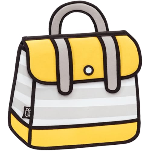 Original 2D Cartoon Backpack (Stripe), Fun Novelty Backpacks Bags for Women, Adults and Senior Year, for Campus, Daily Use and Travel