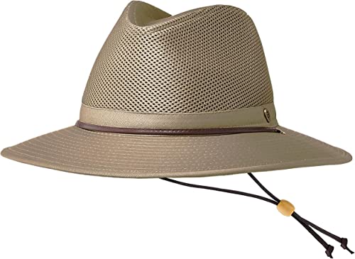 Coolibar Upf 50+ Men's Kaden Crushable Ventilated Hat - Sun Protective (Large/X-Large- Khaki) #TOP2