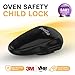 BeeGo Oven Lock – Baby Proofing Safety Lock for Oven Doors & Stoves, 3M VHB Adhesive, No-Drill, Heat-Resistant, 1 Pack, Easy Install, Black