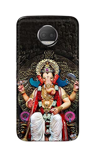 Image of PRINTFIDAA Lord Ganesh Bappa Moriya Printed Designer Hard Back Case Cover for Motorola Moto G5S Plus (5.5 inch), XT1803, XT1805, XT1806, XT1804 -(SF) MVN1010