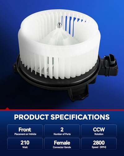 Image of KAX 700203 AC Blower Motor for Accord 2008-2012,CR-V 2007-2011,Odyssey 2011-2017,Pilot 2009-2015,Edge 2007-2024,Fusion 2013-2020,Compass Patriot 2007-2017,MKZ 14-20,200 2011-2014,MDX 07-13,RDX 07-12