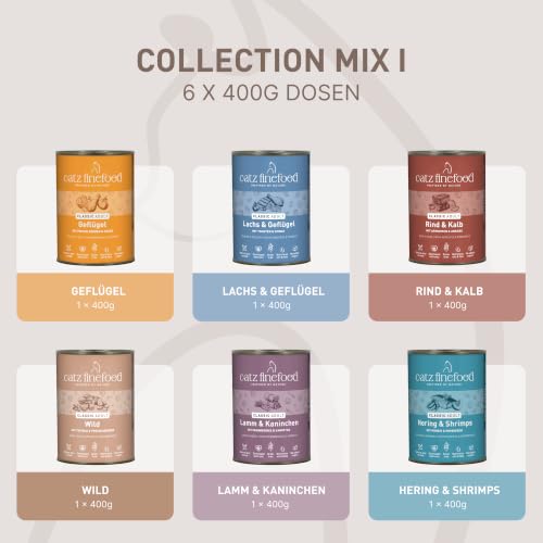 catz finefood Classic Collection Mix Katzenfutter nass, 12 x 400g Dose