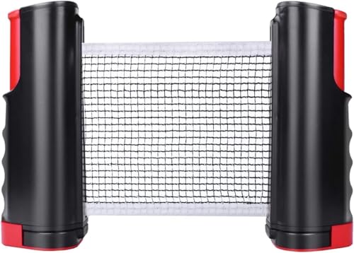 Sportout Retractable Ping Pong Net – 72-Inch Table Tennis Net with Secure Clamps | Portable Design for Universal Table Compatibility