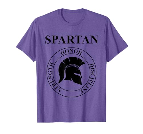Guerrero espartano Virtudes de Esparta Casco Camiseta