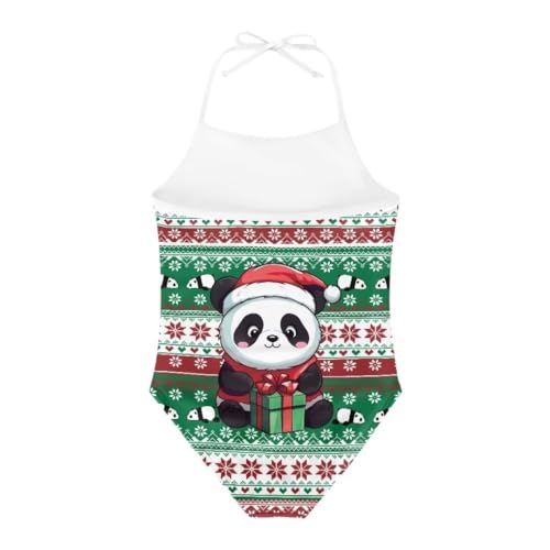 Image of Christmas Kids One-Piece Swimsuits Beach Swimwear Bathing Suit for 3-10 Years Girls