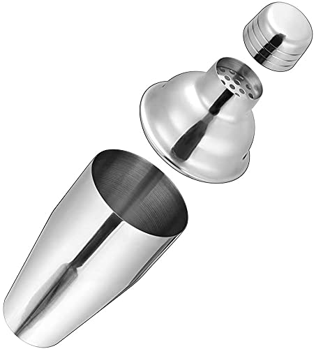 Stainless Steel Cocktail Shaker (500ml) for Party Martini Drink Shaker with Built-In Strainer for Bartending and Home Steel Margarita Cobbler Shaker Mixer Essential Accessories - Image 5