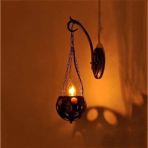 Apliques de pared Aplique de luz Soporte de luz Victoriano Retro Industrial Viento Americano Aplique de hierro forjado Moda Led,candelabros