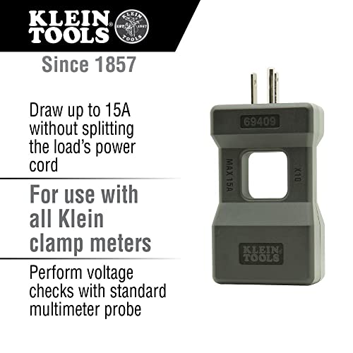 Klein Tools RT390 Circuit Analyzer with Large LCD, Identifies Wiring Faults, GFCI and AFCI Tester & 69409 Line Splitter 10x
