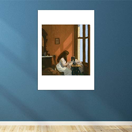 Fille à la machine à coudre Edward Hopper affiche XL cadre - 4