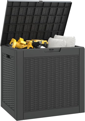 Image of Outdoor Storage Box Waterproof, 30 Gallon Deck Box for Patio Storage