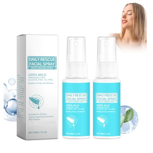 Pemarlis 2pcs Bruma hidratante facial, Limpiador hidratante facial Seguro Para Usar en Piel Propensa al Acné, Toner, Limpiador de Pestañas