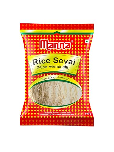 Image of Manna Vermicelli 2.5Kgs Rice Sevai /Seviyan /Semiya Vegan 500G(Pack Of 5)