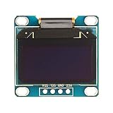  Zhouyufan 0.96 pulgadas 4 pines blanco, azul, azul y amarillo IIC I2C módulo de pantalla OLED 12864 LED (color: azul/amarillo).