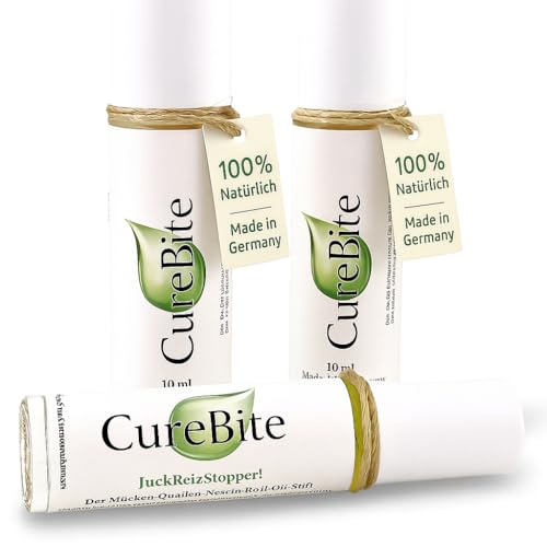 CureBite Roll-on bei: Mückenstiche, Insektenstich & Juckreiz - 100% natürlich aus den Alpen, mit Spitzwegerich & Arnika - 200 Anwendungen - Made in Germany - Mückenstich Stift. (3)