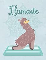 Llamaste: Blank Journal with Lines, Matte Softcover, 110 Wide-Ruled Cream-Colored Pages, Llama Gift0 1073121011 Book Cover